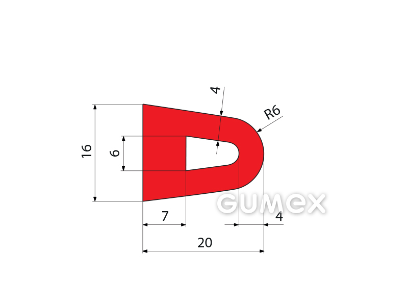 SILIKONPROFILE D-FORM